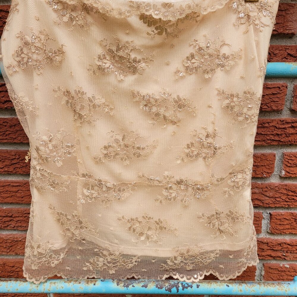 Vintage Y2K Strapless Lace Tube Top by The Limited  Size XS
